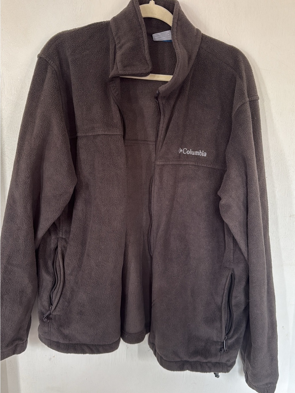 Columbia Dark Brown Full-Zip Fleece Jacket